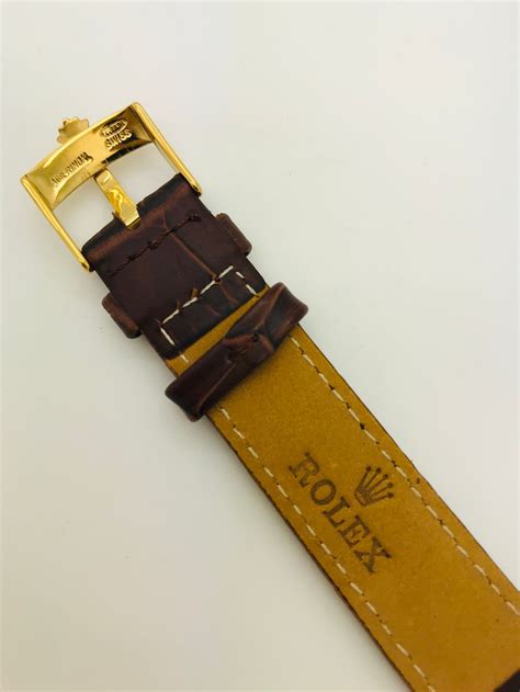 rolex op leather strap|authentic rolex leather strap.